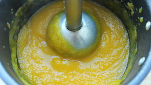 суп-пюре из тыквы и болгарского перца