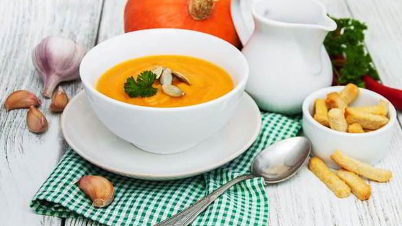 Рецепт Суп-пюре из тыквы с кокосовым молоком