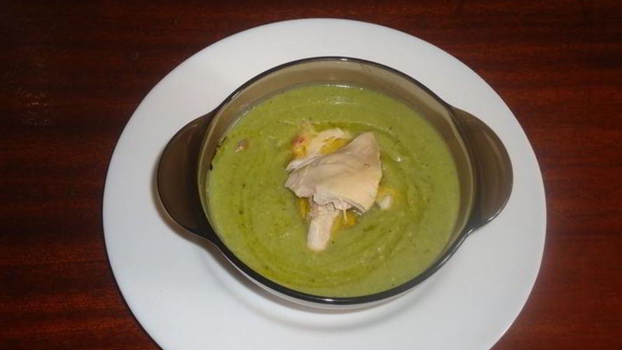 Рецепт суп-пюре из зеленого горошка и кукурузы