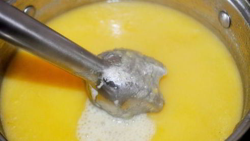 суп-пюре овощной с ветчиной