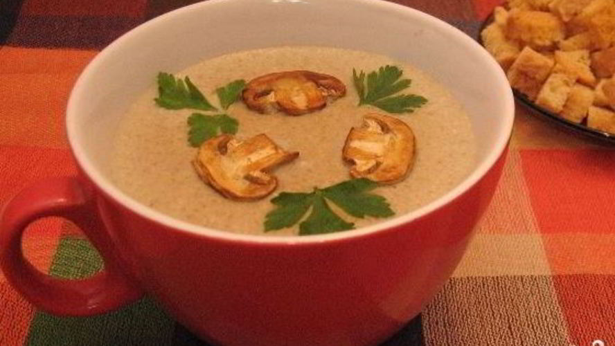 Рецепт суп-пюре с грибами