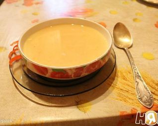 Суп-пюре с консервированным лососем