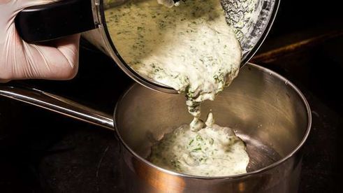 суп пюре со шпинатом