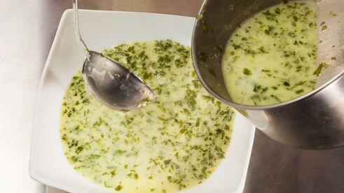 суп пюре со шпинатом