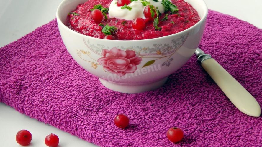 Рецепт свекольное суп пюре из свеклы