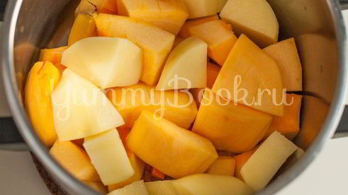 тыквенный суп-пюре с сыром