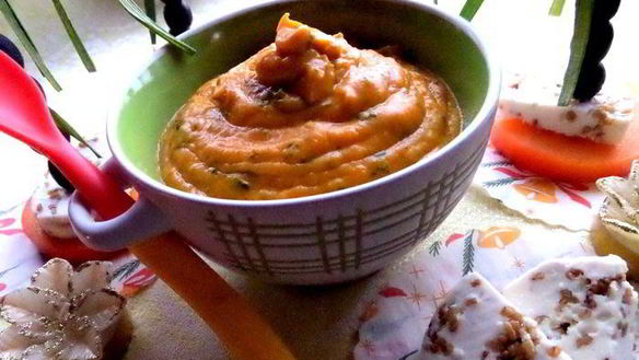 Рецепт Тыквенный суп-пюре со шпинатом