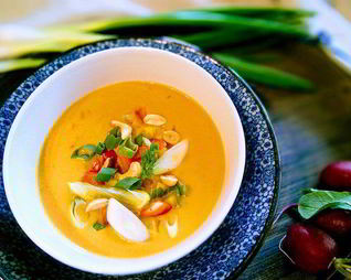 Вегетарианский суп-пюре из батата