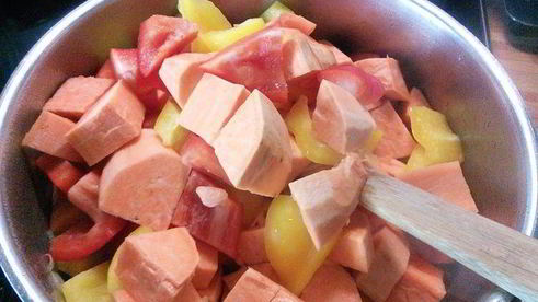 вегетарианский суп-пюре из батата