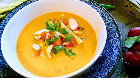 вегетарианский суп-пюре из батата