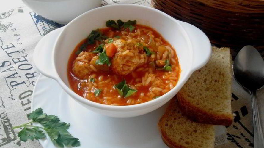 Рецепт супа-рагу с рисом и фрикадельками