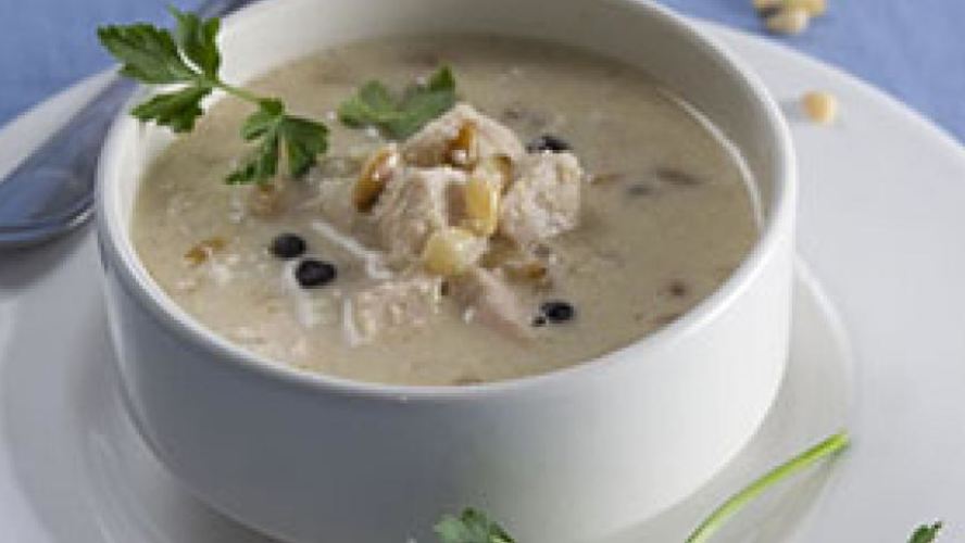 Рецепт суп с кедровыми орешками