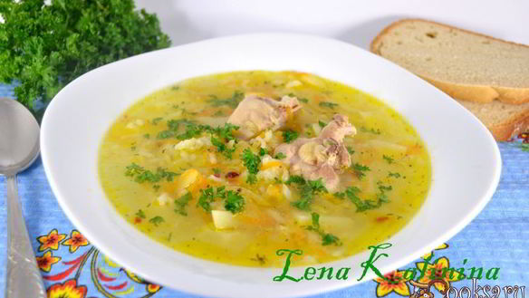 Рецепт Суп с курицей и рисом