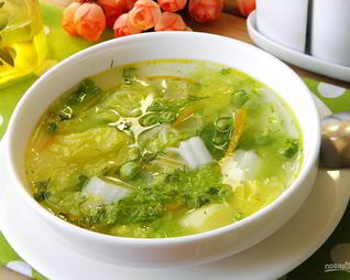 Суп с пекинской капустой
