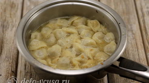 суп с пельменями