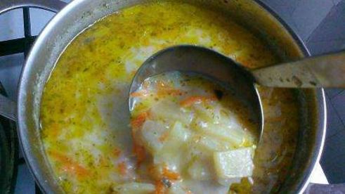 суп с плавленым сыром