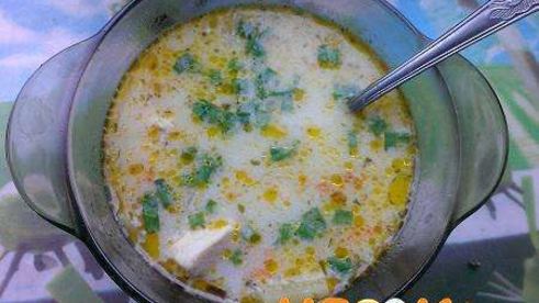 суп с плавленым сыром