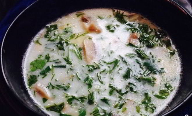 Сырный суп по-французски