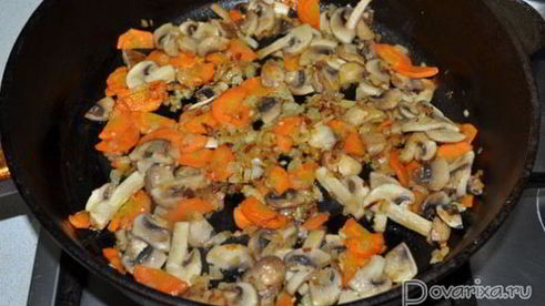 сырный суп с грибами