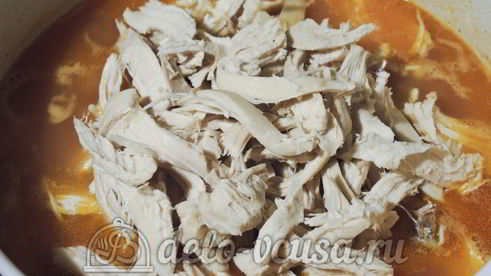 томатно-куриный суп