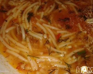 Томатно-мясной суп