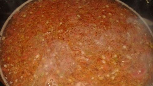 томатно-мясной суп