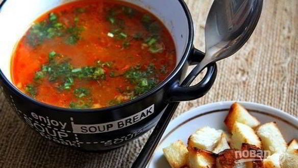 Рецепт Томатный суп с курицей