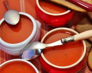 Томатный суп с мясом