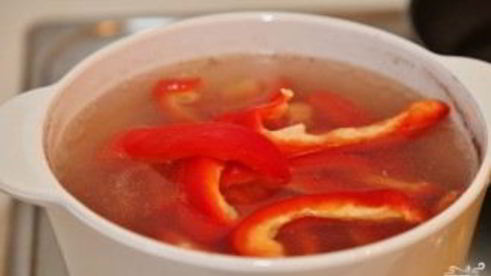 томатный суп с мясом