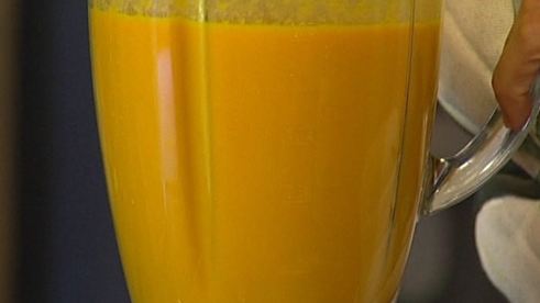 тыквенный суп с мидиями