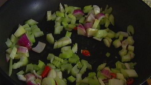 тыквенный суп с мидиями