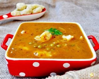 Тыквенный суп с разноцветной чечевицей