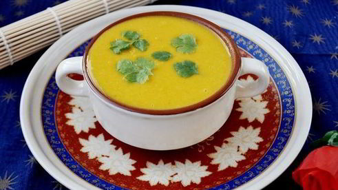 тыквенный суп в азиатском стиле