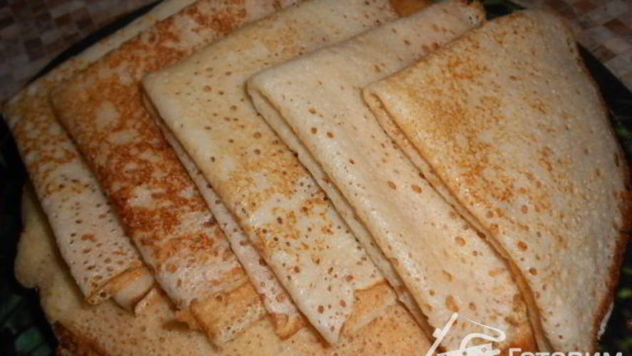 Рецепт ажурные блинчики на масленницу