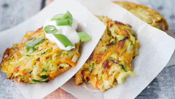 Рецепт Блинчики из кабачков и моркови