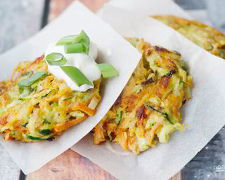 Блинчики из кабачков и моркови