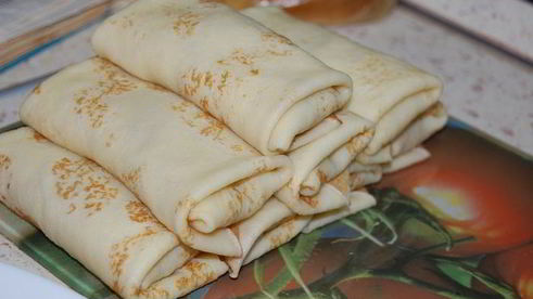 блинчики с мясом