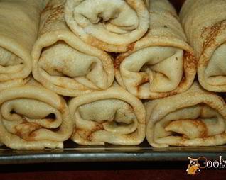 Блинчики с начинкой из говядины и легкого