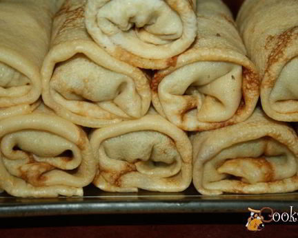 Блинчики с начинкой из говядины и легкого