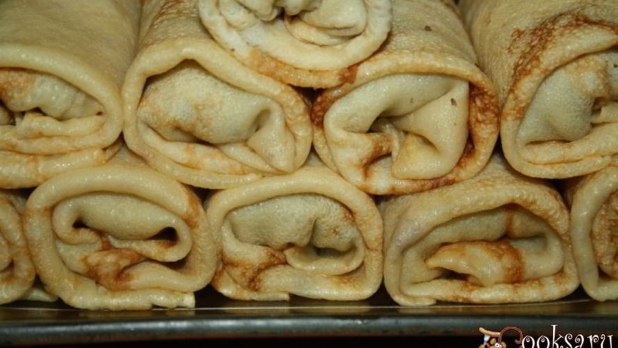 Рецепт блинчики с начинкой из говядины и легкого