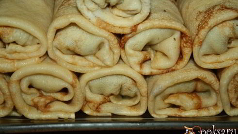 блинчики с начинкой из говядины и легкого