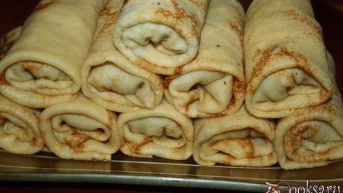 блинчики с начинкой из говядины и легкого