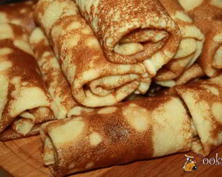 Блинчики с рубленой курицей