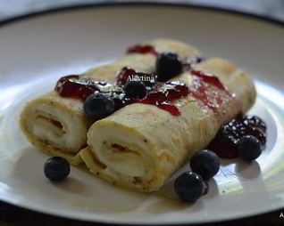 Блинчики со сливочным сыром