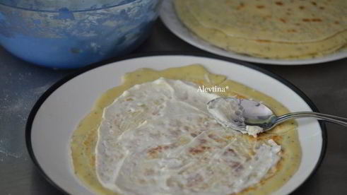 блинчики со сливочным сыром