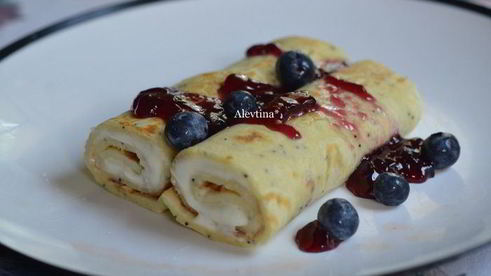 блинчики со сливочным сыром