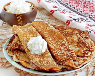Блины ажурные на кислом молоке
