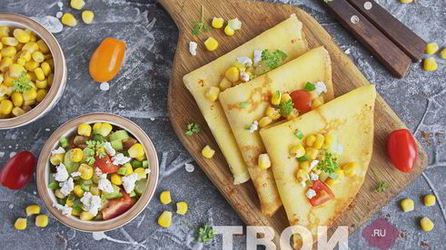 блины кукурузные