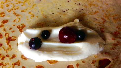 блины на кипятке и кефире