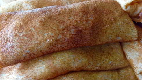 блины на кипятке и кефире